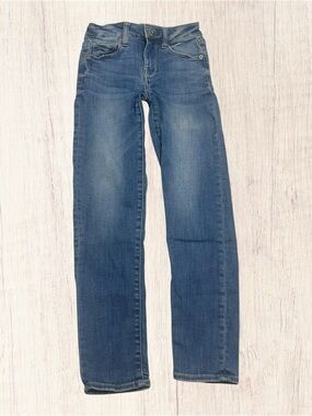 American Eagle Skinny Jeans Next Level Stretch Medium Blue Wash Women's 00 Short